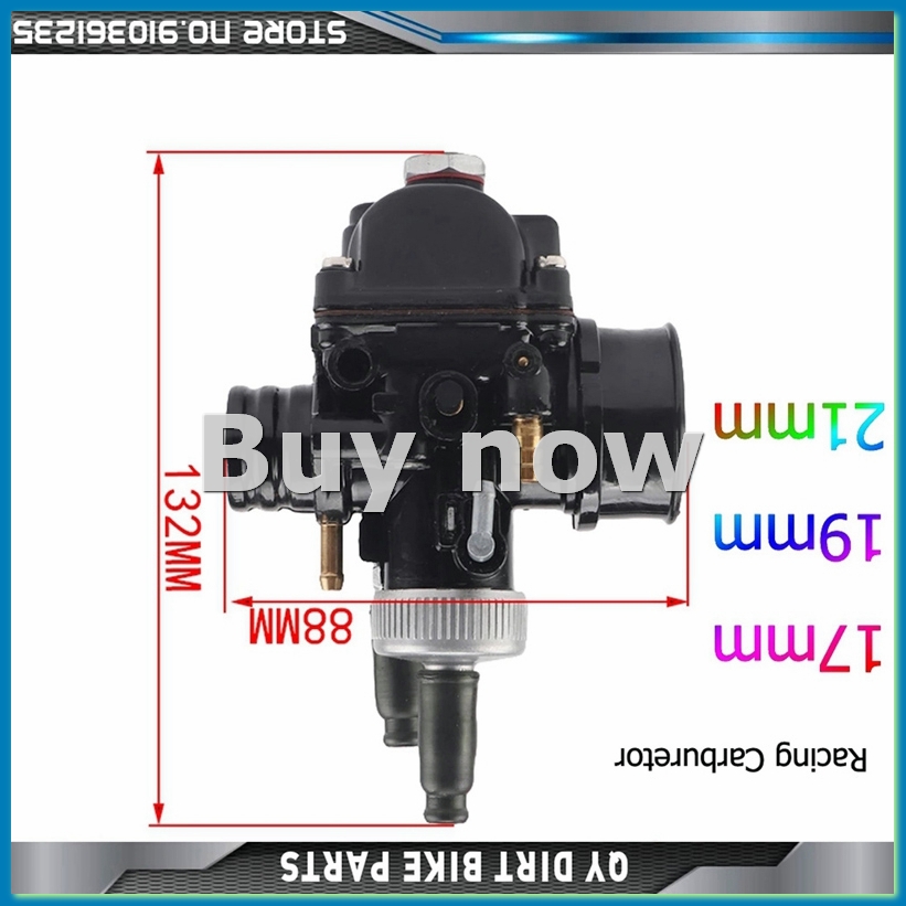 Motorcycle Carburetor - Carburateur de moto PHBG 21MM AD